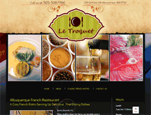 Tablet Screenshot of abqfrenchrestaurant.com